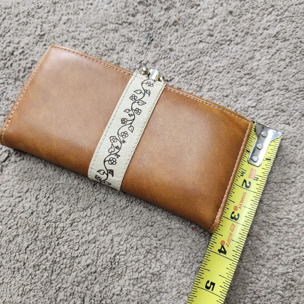 Vintage 70’s Wallet Snap Close Money Holder Credit Card Change Pockets Light Tan - Picture 13 of 13